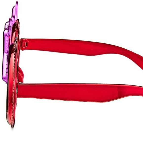 Way To Celebrate Red and Pink XOXO Glasses 8 Pack NWT - Picture 5 of 6